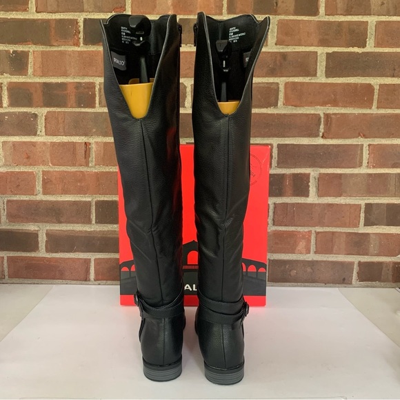 Rialto Womens Ferrell black stud over the knee riding boots US 6.5 M NEW - Picture 6 of 11